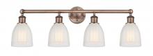 Innovations Lighting 616-4W-AC-G441 - Brookfield - 4 Light - 33 inch - Antique Copper - Bath Vanity Light