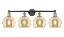 Innovations Lighting 616-4W-BAB-G128-8 - Athens - 4 Light - 35 inch - Black Antique Brass - Bath Vanity Light