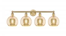 Innovations Lighting 616-4W-BB-G128-8 - Athens - 4 Light - 35 inch - Brushed Brass - Bath Vanity Light