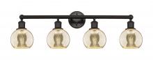 Innovations Lighting 616-4W-OB-G128-6 - Athens - 4 Light - 33 inch - Oil Rubbed Bronze - Bath Vanity Light