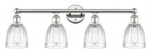 Innovations Lighting 616-4W-PN-G442 - Brookfield - 4 Light - 33 inch - Polished Nickel - Bath Vanity Light