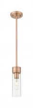 Innovations Lighting 617-1S-AC-G617-8CL - Boreas - 1 Light - 3 inch - Antique Copper - Stem Hung - Mini Pendant