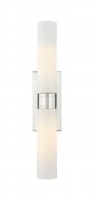 Innovations Lighting 617-2W-SN-G617-11WH - Boreas - 2 Light - 24 inch - Satin Nickel - Bath Vanity Light