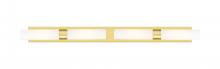 Innovations Lighting 617L-4W-SG-G617-11SWH - Boreas - 4 Light - 51 inch - Satin Gold - Bath Vanity Light