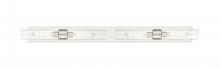 Innovations Lighting 617L-4W-SN-G617-11CL - Boreas - 4 Light - 51 inch - Satin Nickel - Bath Vanity Light