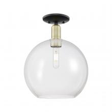 Innovations Lighting 716-1C-BAB-G122-12 - Athens - 1 Light - 12 inch - Black Antique Brass - Semi-Flush Mount