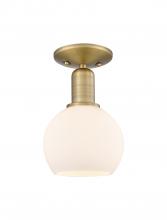Innovations Lighting 716-1C-BB-G121-6 - Athens - 1 Light - 6 inch - Brushed Brass - Semi-Flush Mount
