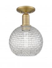 Innovations Lighting 716-1C-BB-G122C-8CL - Athens - 1 Light - 8 inch - Brushed Brass - Semi-Flush Mount