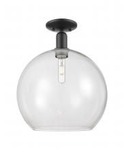 Innovations Lighting 716-1C-BK-G122-14 - Athens - 1 Light - 14 inch - Matte Black - Semi-Flush Mount