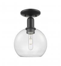 Innovations Lighting 716-1C-BK-G122-8 - Athens - 1 Light - 8 inch - Matte Black - Semi-Flush Mount