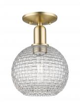 Innovations Lighting 716-1C-CB-G122C-8CL - Athens - 1 Light - 8 inch - Champagne Bronze - Semi-Flush Mount
