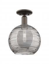 Innovations Lighting 716-1C-OB-G1213-10SM - Athens Deco Swirl - 1 Light - 10 inch - Oil Rubbed Bronze - Semi-Flush Mount