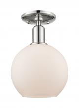 Innovations Lighting 716-1C-PN-G121-8 - Athens - 1 Light - 8 inch - Polished Nickel - Semi-Flush Mount