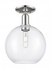 Innovations Lighting 716-1C-PN-G122-10 - Athens - 1 Light - 10 inch - Polished Nickel - Semi-Flush Mount