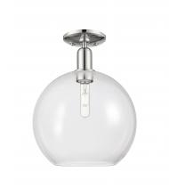 Innovations Lighting 716-1C-PN-G122-12 - Athens - 1 Light - 12 inch - Polished Nickel - Semi-Flush Mount