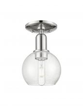 Innovations Lighting 716-1C-PN-G124-6 - Athens - 1 Light - 6 inch - Polished Nickel - Semi-Flush Mount