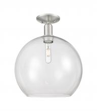 Innovations Lighting 716-1C-SN-G122-14 - Athens - 1 Light - 14 inch - Brushed Satin Nickel - Semi-Flush Mount