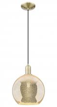 Innovations Lighting 716-1P-AB-G128-10 - Athens - 1 Light - 10 inch - Antique Brass - Cord hung - Mini Pendant