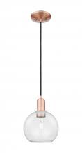 Innovations Lighting 716-1P-AC-G122-8 - Athens - 1 Light - 8 inch - Antique Copper - Cord hung - Mini Pendant