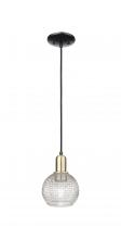 Innovations Lighting 716-1P-BAB-G122C-6CL - Athens - 1 Light - 6 inch - Black Antique Brass - Cord hung - Mini Pendant
