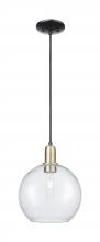 Innovations Lighting 716-1P-BAB-G124-10 - Athens - 1 Light - 10 inch - Black Antique Brass - Cord hung - Mini Pendant