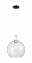 Innovations Lighting 716-1P-BAB-G124-12 - Athens - 1 Light - 12 inch - Black Antique Brass - Cord hung - Mini Pendant