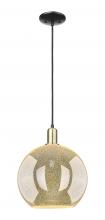 Innovations Lighting 716-1P-BAB-G128-12 - Athens - 1 Light - 12 inch - Black Antique Brass - Cord hung - Mini Pendant
