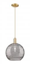 Innovations Lighting 716-1P-CB-G1213-12SM - Athens Deco Swirl - 1 Light - 12 inch - Champagne Bronze - Cord hung - Mini Pendant