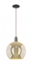 Innovations Lighting 716-1P-OB-G128-12 - Athens - 1 Light - 12 inch - Oil Rubbed Bronze - Cord hung - Mini Pendant