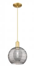 Innovations Lighting 716-1P-SG-G1213-10SM - Athens Deco Swirl - 1 Light - 10 inch - Satin Gold - Cord hung - Mini Pendant