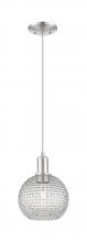 Innovations Lighting 716-1P-SN-G122C-8CL - Athens - 1 Light - 8 inch - Brushed Satin Nickel - Cord hung - Mini Pendant