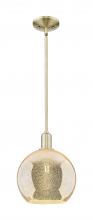 Innovations Lighting 716-1S-AB-G128-10 - Athens - 1 Light - 10 inch - Antique Brass - Stem hung - Mini Pendant