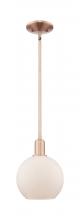 Innovations Lighting 716-1S-AC-G121-8 - Athens - 1 Light - 8 inch - Antique Copper - Stem hung - Mini Pendant
