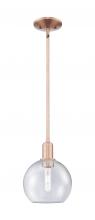 Innovations Lighting 716-1S-AC-G124-8 - Athens - 1 Light - 8 inch - Antique Copper - Stem hung - Mini Pendant