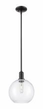 Innovations Lighting 716-1S-BK-G122-10 - Athens - 1 Light - 10 inch - Matte Black - Stem hung - Mini Pendant