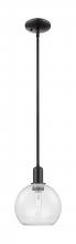 Innovations Lighting 716-1S-BK-G122-8 - Athens - 1 Light - 8 inch - Matte Black - Stem hung - Mini Pendant