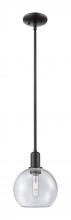 Innovations Lighting 716-1S-BK-G124-8 - Athens - 1 Light - 8 inch - Matte Black - Stem hung - Mini Pendant