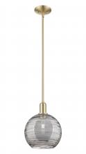Innovations Lighting 716-1S-CB-G1213-10SM - Athens Deco Swirl - 1 Light - 10 inch - Champagne Bronze - Stem hung - Mini Pendant