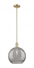 Innovations Lighting 716-1S-CB-G1213-12SM - Athens Deco Swirl - 1 Light - 12 inch - Champagne Bronze - Stem hung - Mini Pendant