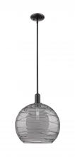 Innovations Lighting 716-1S-OB-G1213-14SM - Athens Deco Swirl - 1 Light - 14 inch - Oil Rubbed Bronze - Stem hung - Mini Pendant