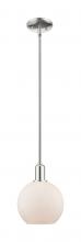 Innovations Lighting 716-1S-PN-G121-8 - Athens - 1 Light - 8 inch - Polished Nickel - Stem hung - Mini Pendant