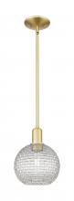 Innovations Lighting 716-1S-SG-G122C-8CL - Athens - 1 Light - 8 inch - Satin Gold - Stem hung - Mini Pendant