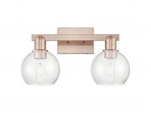 Innovations Lighting 716-2W-AC-G124-6 - Athens - 2 Light - 17 inch - Antique Copper - Bath Vanity Light