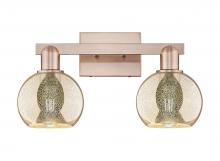 Innovations Lighting 716-2W-AC-G128-6 - Athens - 2 Light - 17 inch - Antique Copper - Bath Vanity Light