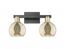 Innovations Lighting 716-2W-BAB-G128-6 - Athens - 2 Light - 17 inch - Black Antique Brass - Bath Vanity Light
