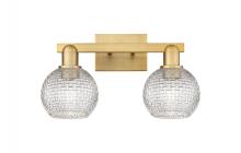 Innovations Lighting 716-2W-BB-G122C-6CL - Athens - 2 Light - 17 inch - Brushed Brass - Bath Vanity Light
