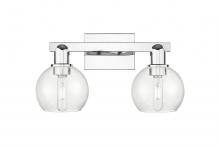 Innovations Lighting 716-2W-PC-G124-6 - Athens - 2 Light - 17 inch - Polished Chrome - Bath Vanity Light