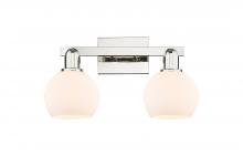 Innovations Lighting 716-2W-PN-G121-6 - Athens - 2 Light - 17 inch - Polished Nickel - Bath Vanity Light