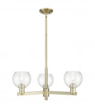 Innovations Lighting 716-3CR-AB-G122-6 - Athens - 3 Light - 28 inch - Antique Brass - Stem hung - Flush Mount