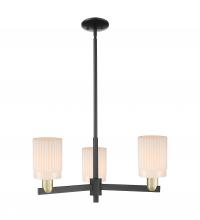 Innovations Lighting 716-3CR-BAB-G341 - Hadley - 3 Light - 26 inch - Black Antique Brass - Stem hung - Flush Mount